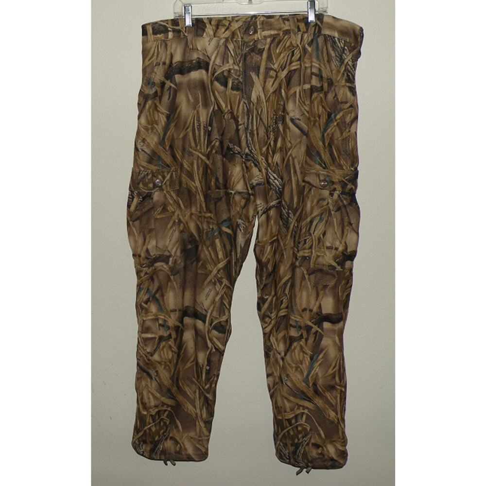 Mad Dog Gear Breathable Men’s XL Camo Lined Cargo Hunting Pants Adv Wetlands